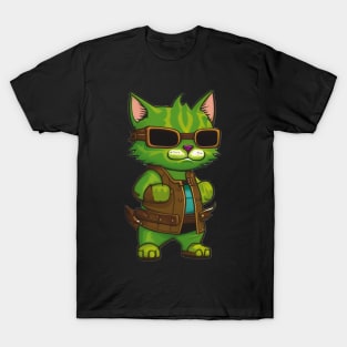 Cute Monster Cat Ogre for Halloween T-Shirt